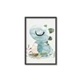 Picture of Sleepy Dino _GroupedProduct_Rectangle_Portrait_Mini_ _GroupedProduct_Rectangle_Portrait_Canvas_Framed_