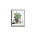 Picture of Smiley Dino _GroupedProduct_Rectangle_Portrait_Mini_ _GroupedProduct_Rectangle_Portrait_Canvas_Framed_
