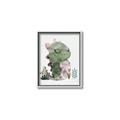Picture of Smiley Dino _GroupedProduct_Rectangle_Portrait_Mini_ _GroupedProduct_Rectangle_Portrait_Canvas_Framed_