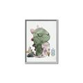 Picture of Smiley Dino _GroupedProduct_Rectangle_Portrait_Mini_ _GroupedProduct_Rectangle_Portrait_Canvas_Framed_