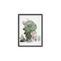 Picture of Smiley Dino _GroupedProduct_Rectangle_Portrait_Mini_ _GroupedProduct_Rectangle_Portrait_Canvas_Framed_