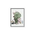 Picture of Smiley Dino _GroupedProduct_Rectangle_Portrait_Mini_ _GroupedProduct_Rectangle_Portrait_Canvas_Framed_