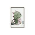 Picture of Smiley Dino _GroupedProduct_Rectangle_Portrait_Mini_ _GroupedProduct_Rectangle_Portrait_Canvas_Framed_