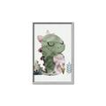 Picture of Smiley Dino _GroupedProduct_Rectangle_Portrait_Mini_ _GroupedProduct_Rectangle_Portrait_Canvas_Framed_