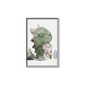 Picture of Smiley Dino _GroupedProduct_Rectangle_Portrait_Mini_ _GroupedProduct_Rectangle_Portrait_Canvas_Framed_