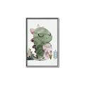 Picture of Smiley Dino _GroupedProduct_Rectangle_Portrait_Mini_ _GroupedProduct_Rectangle_Portrait_Canvas_Framed_