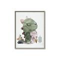 Picture of Smiley Dino _GroupedProduct_Rectangle_Portrait_Mini_ _GroupedProduct_Rectangle_Portrait_Canvas_Framed_