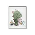 Picture of Smiley Dino _GroupedProduct_Rectangle_Portrait_Mini_ _GroupedProduct_Rectangle_Portrait_Canvas_Framed_