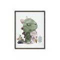 Picture of Smiley Dino _GroupedProduct_Rectangle_Portrait_Mini_ _GroupedProduct_Rectangle_Portrait_Canvas_Framed_