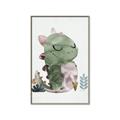 Picture of Smiley Dino _GroupedProduct_Rectangle_Portrait_Mini_ _GroupedProduct_Rectangle_Portrait_Canvas_Framed_