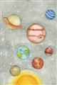 Picture of Watercolour Solar System I _GroupedProduct_Rectangle_Portrait_Mini_ _GroupedProduct_Rectangle_Portrait_Unframed_Print_Only_