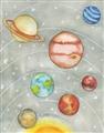 Picture of Watercolour Solar System I _GroupedProduct_Rectangle_Portrait_Mini_ _GroupedProduct_Rectangle_Portrait_Unframed_Print_Only_