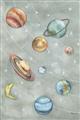 Picture of Watercolour Solar System II _GroupedProduct_Rectangle_Portrait_Mini_ _GroupedProduct_Rectangle_Portrait_Unframed_Print_Only_
