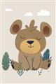 Picture of Friendly bear cub  _GroupedProduct_Rectangle_Portrait_Mini_ _GroupedProduct_Rectangle_Portrait_Unframed_Print_Only_