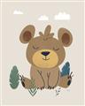 Picture of Friendly bear cub  _GroupedProduct_Rectangle_Portrait_Mini_ _GroupedProduct_Rectangle_Portrait_Unframed_Print_Only_
