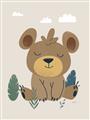 Picture of Friendly bear cub  _GroupedProduct_Rectangle_Portrait_Mini_ _GroupedProduct_Rectangle_Portrait_Unframed_Print_Only_