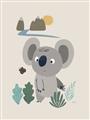 Picture of Curious koala _GroupedProduct_Rectangle_Portrait_Mini_ _GroupedProduct_Rectangle_Portrait_Unframed_Print_Only_