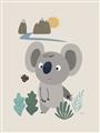 Picture of Curious koala _GroupedProduct_Rectangle_Portrait_Mini_ _GroupedProduct_Rectangle_Portrait_Unframed_Print_Only_