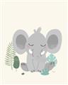 Picture of Big-eared Elephant  _GroupedProduct_Rectangle_Portrait_Mini_ _GroupedProduct_Rectangle_Portrait_Unframed_Print_Only_