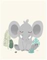 Picture of Big-eared Elephant  _GroupedProduct_Rectangle_Portrait_Mini_ _GroupedProduct_Rectangle_Portrait_Unframed_Print_Only_