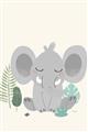 Picture of Big-eared Elephant  _GroupedProduct_Rectangle_Portrait_Mini_ _GroupedProduct_Rectangle_Portrait_Unframed_Print_Only_