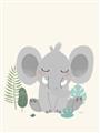 Picture of Big-eared Elephant  _GroupedProduct_Rectangle_Portrait_Mini_ _GroupedProduct_Rectangle_Portrait_Unframed_Print_Only_
