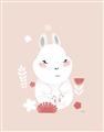 Picture of Blushing bunny _GroupedProduct_Rectangle_Portrait_Mini_ _GroupedProduct_Rectangle_Portrait_Unframed_Print_Only_