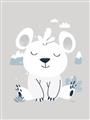Picture of Smiling Polar bear _GroupedProduct_Rectangle_Portrait_Mini_ _GroupedProduct_Rectangle_Portrait_Unframed_Print_Only_