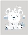Picture of Smiling Polar bear _GroupedProduct_Rectangle_Portrait_Mini_ _GroupedProduct_Rectangle_Portrait_Unframed_Print_Only_