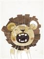 Picture of Roaring Lion cub _GroupedProduct_Rectangle_Portrait_Mini_ _GroupedProduct_Rectangle_Portrait_Unframed_Print_Only_