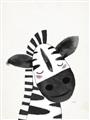 Picture of Smiling Zebra _GroupedProduct_Rectangle_Portrait_Mini_ _GroupedProduct_Rectangle_Portrait_Unframed_Print_Only_