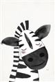 Picture of Smiling Zebra _GroupedProduct_Rectangle_Portrait_Mini_ _GroupedProduct_Rectangle_Portrait_Unframed_Print_Only_