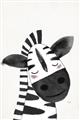 Picture of Smiling Zebra _GroupedProduct_Rectangle_Portrait_Mini_ _GroupedProduct_Rectangle_Portrait_Unframed_Print_Only_
