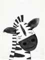 Picture of Smiling Zebra _GroupedProduct_Rectangle_Portrait_Mini_ _GroupedProduct_Rectangle_Portrait_Unframed_Print_Only_