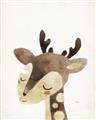 Picture of Blushing deer _GroupedProduct_Rectangle_Portrait_Mini_ _GroupedProduct_Rectangle_Portrait_Unframed_Print_Only_
