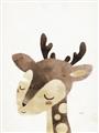 Picture of Blushing deer _GroupedProduct_Rectangle_Portrait_Mini_ _GroupedProduct_Rectangle_Portrait_Unframed_Print_Only_