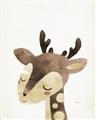 Picture of Blushing deer _GroupedProduct_Rectangle_Portrait_Mini_ _GroupedProduct_Rectangle_Portrait_Unframed_Print_Only_