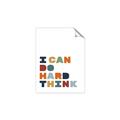 Picture of Hard think Kids _GroupedProduct_Rectangle_Portrait_Mini_ _GroupedProduct_Rectangle_Portrait_Unframed_Print_Only_
