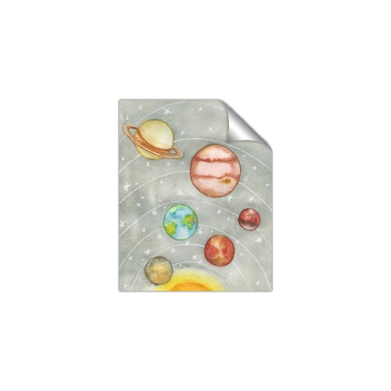 Picture of Watercolour Solar System I _GroupedProduct_Rectangle_Portrait_Mini_ _GroupedProduct_Rectangle_Portrait_Unframed_Print_Only_