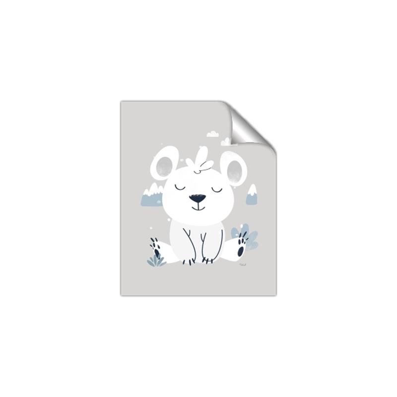 Picture of Smiling Polar bear _GroupedProduct_Rectangle_Portrait_Mini_ _GroupedProduct_Rectangle_Portrait_Unframed_Print_Only_
