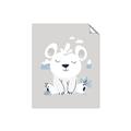 Picture of Smiling Polar bear _GroupedProduct_Rectangle_Portrait_Mini_ _GroupedProduct_Rectangle_Portrait_Unframed_Print_Only_