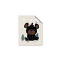 Picture of Cute black bear  _GroupedProduct_Rectangle_Portrait_Mini_ _GroupedProduct_Rectangle_Portrait_Unframed_Print_Only_