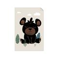 Picture of Cute black bear  _GroupedProduct_Rectangle_Portrait_Mini_ _GroupedProduct_Rectangle_Portrait_Unframed_Print_Only_