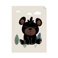 Picture of Cute black bear  _GroupedProduct_Rectangle_Portrait_Mini_ _GroupedProduct_Rectangle_Portrait_Unframed_Print_Only_