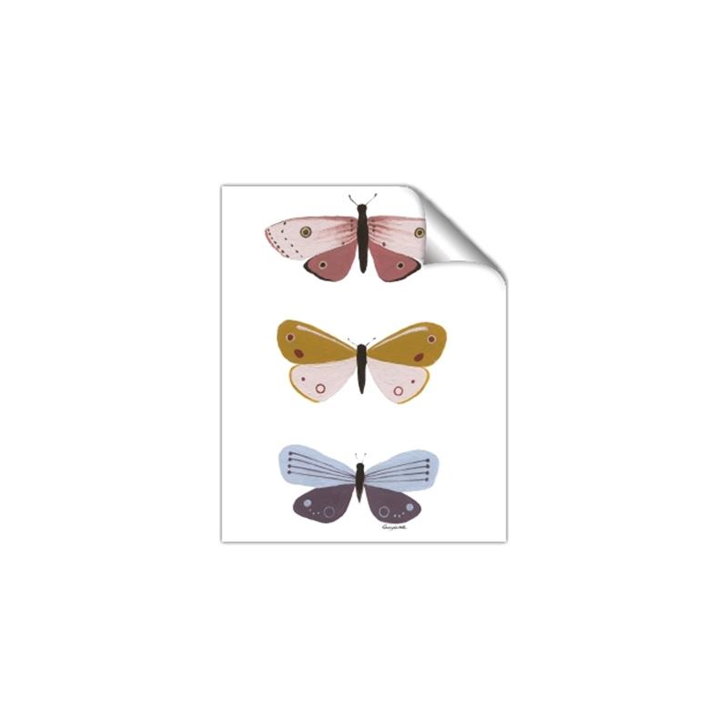 Picture of Pastel Butterflies I _GroupedProduct_Rectangle_Portrait_Mini_ _GroupedProduct_Rectangle_Portrait_Unframed_Print_Only_