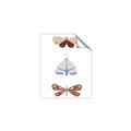 Picture of Pastel Butterflies II _GroupedProduct_Rectangle_Portrait_Mini_ _GroupedProduct_Rectangle_Portrait_Unframed_Print_Only_