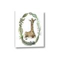 Picture of Palm Wreath Giraffe _GroupedProduct_Rectangle_Portrait_Mini_ _GroupedProduct_Rectangle_Portrait_Canvas_