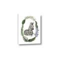 Picture of Palm Wreath Zebra _GroupedProduct_Rectangle_Portrait_Mini_ _GroupedProduct_Rectangle_Portrait_Canvas_