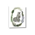 Picture of Palm Wreath Zebra _GroupedProduct_Rectangle_Portrait_Mini_ _GroupedProduct_Rectangle_Portrait_Canvas_
