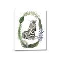 Picture of Palm Wreath Zebra _GroupedProduct_Rectangle_Portrait_Mini_ _GroupedProduct_Rectangle_Portrait_Canvas_